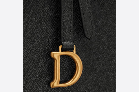 Dior Saddle pouch black grained calfskin
