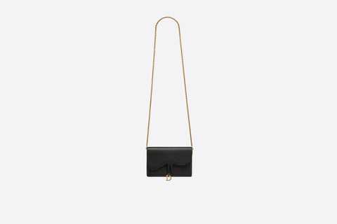Dior Saddle pouch black grained calfskin
