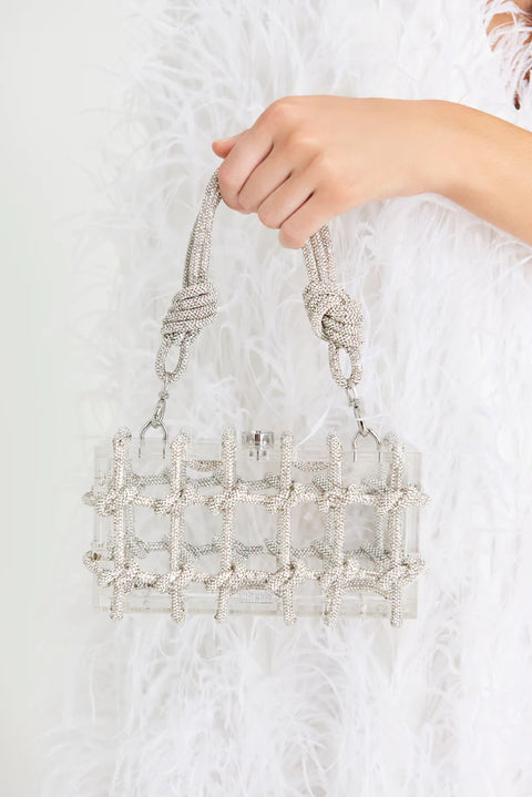 Cult Gaia Bess Rhinestone Bag